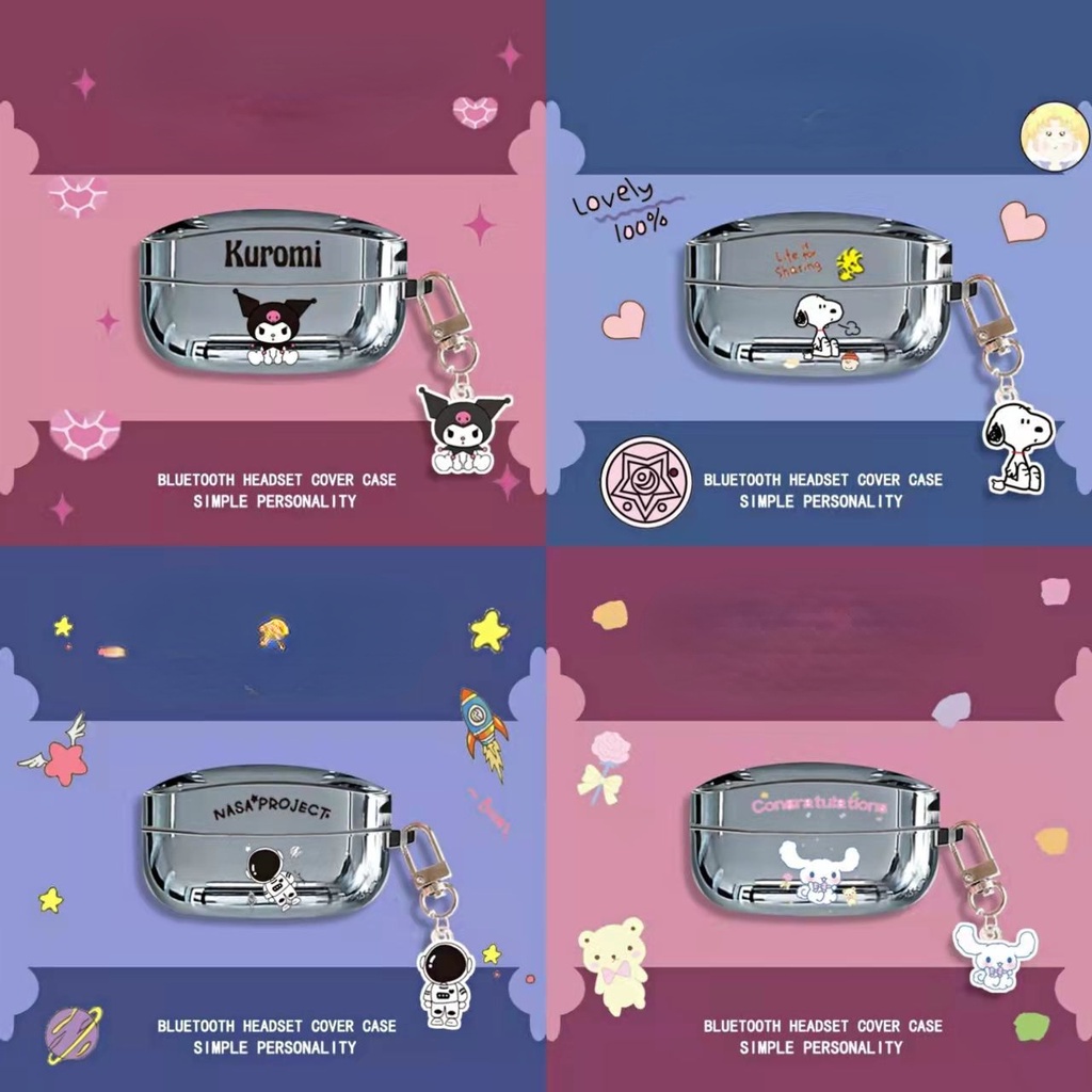 Vỏ Bọc Hộp Sạc Tai Nghe Mềm Hình Snoopy &amp; Phi Hành Gia Cho Sony WF-1000 XM4