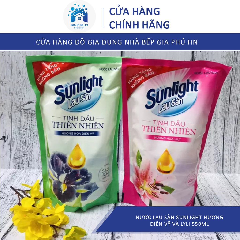 Nước Lau Sàn Sunlight 550ml - 700ml , Hương Diên Vỹ, LyLi, Chanh Xả Siêu Thơm