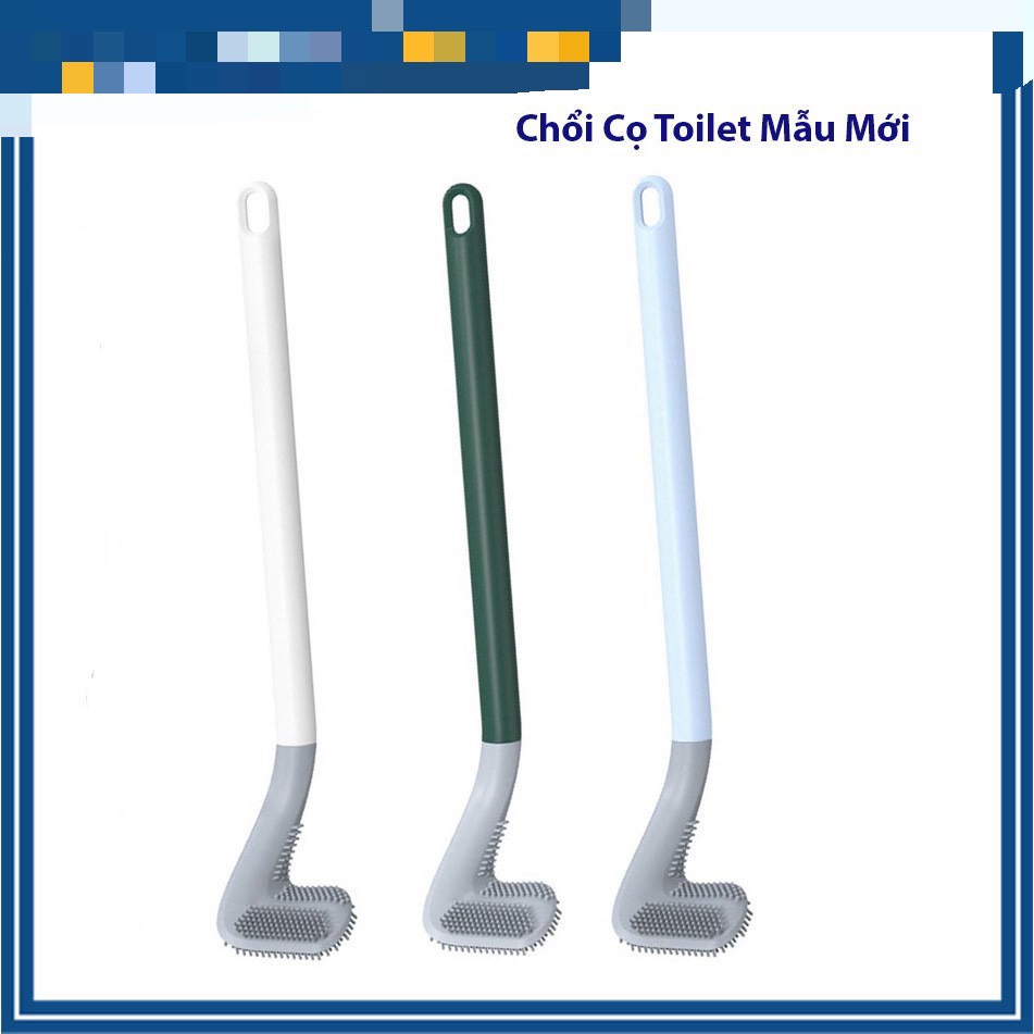 [ tặng móc treo tường ] Chổi cọ Toilet Silicon mẫu mới thông minh đa năng tiện lợi giá rẻ