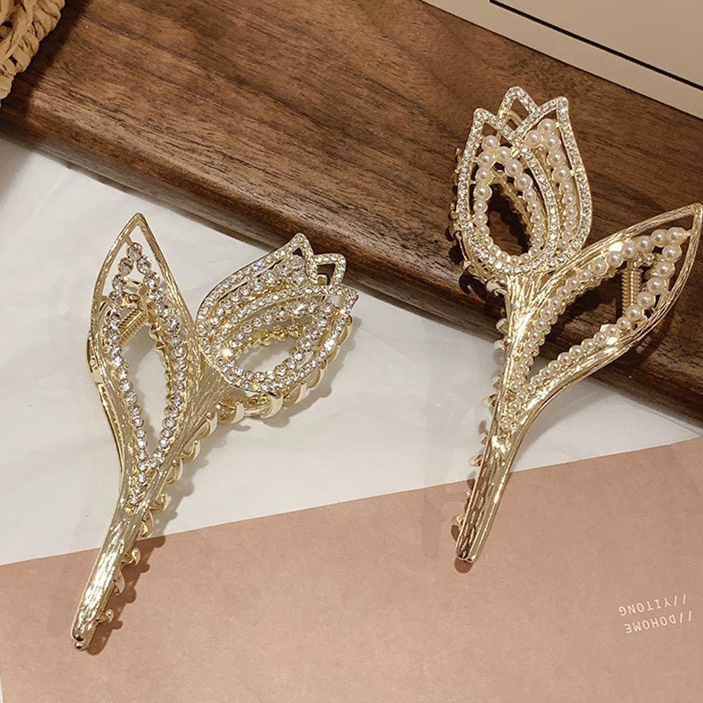 Kẹp Tóc Càng Cua / Cá Mập / Hoa Tulip Thanh Lịch Cho Nữ