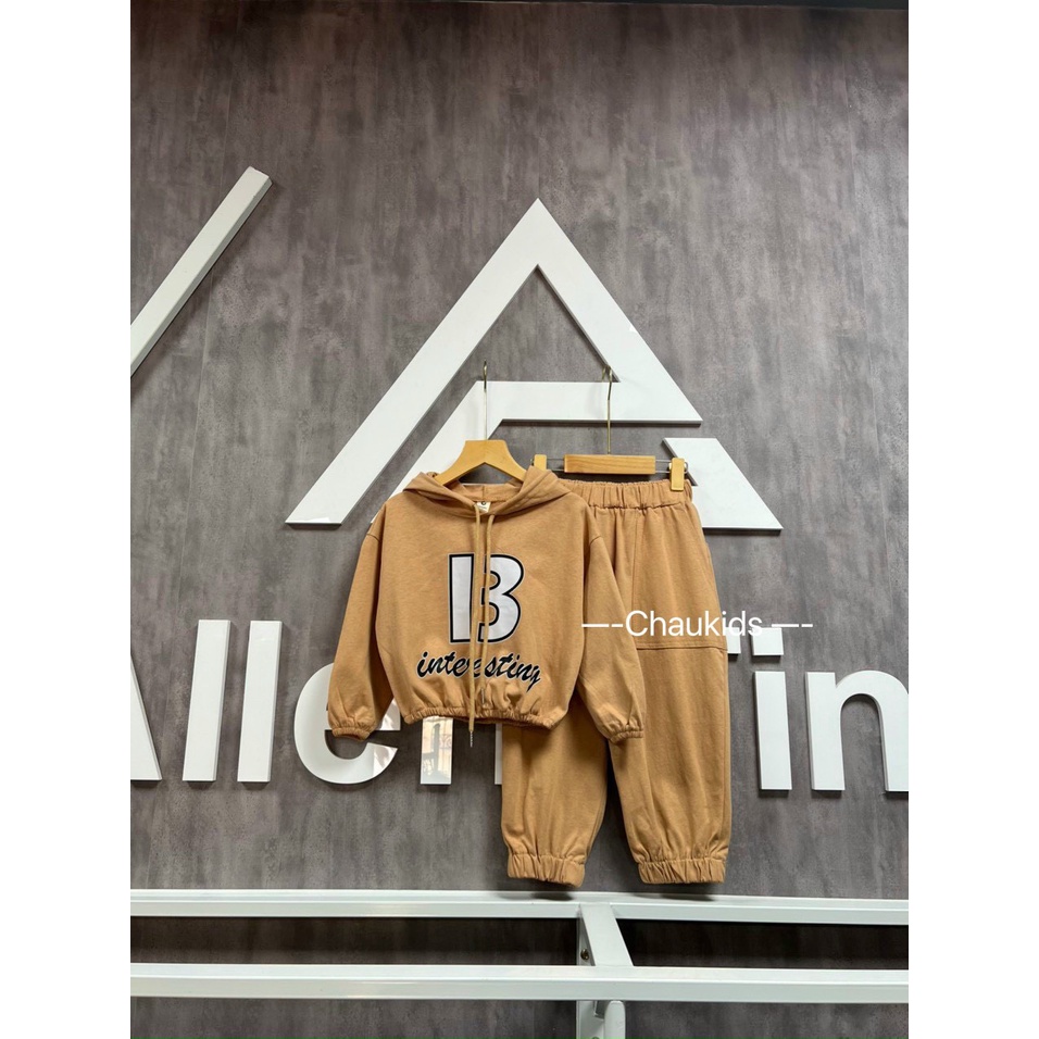 Bộ chữ B chất cotton khô cho bé