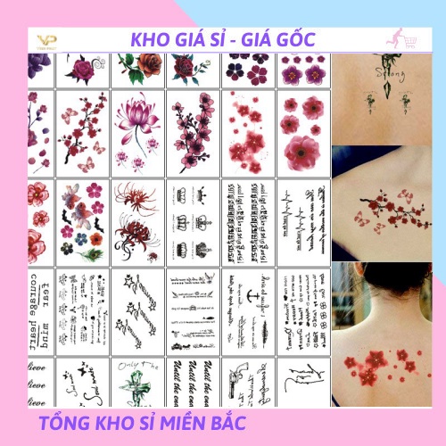 [❌GIÁ SỈ❌] Set 30 miếng dán hình xăm 1652