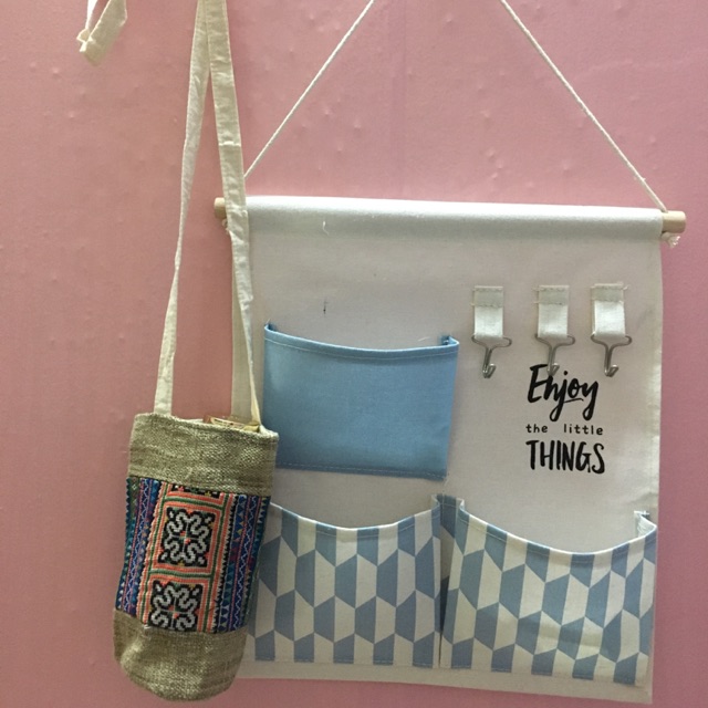 Túi thổ cẩm đựng bình nước