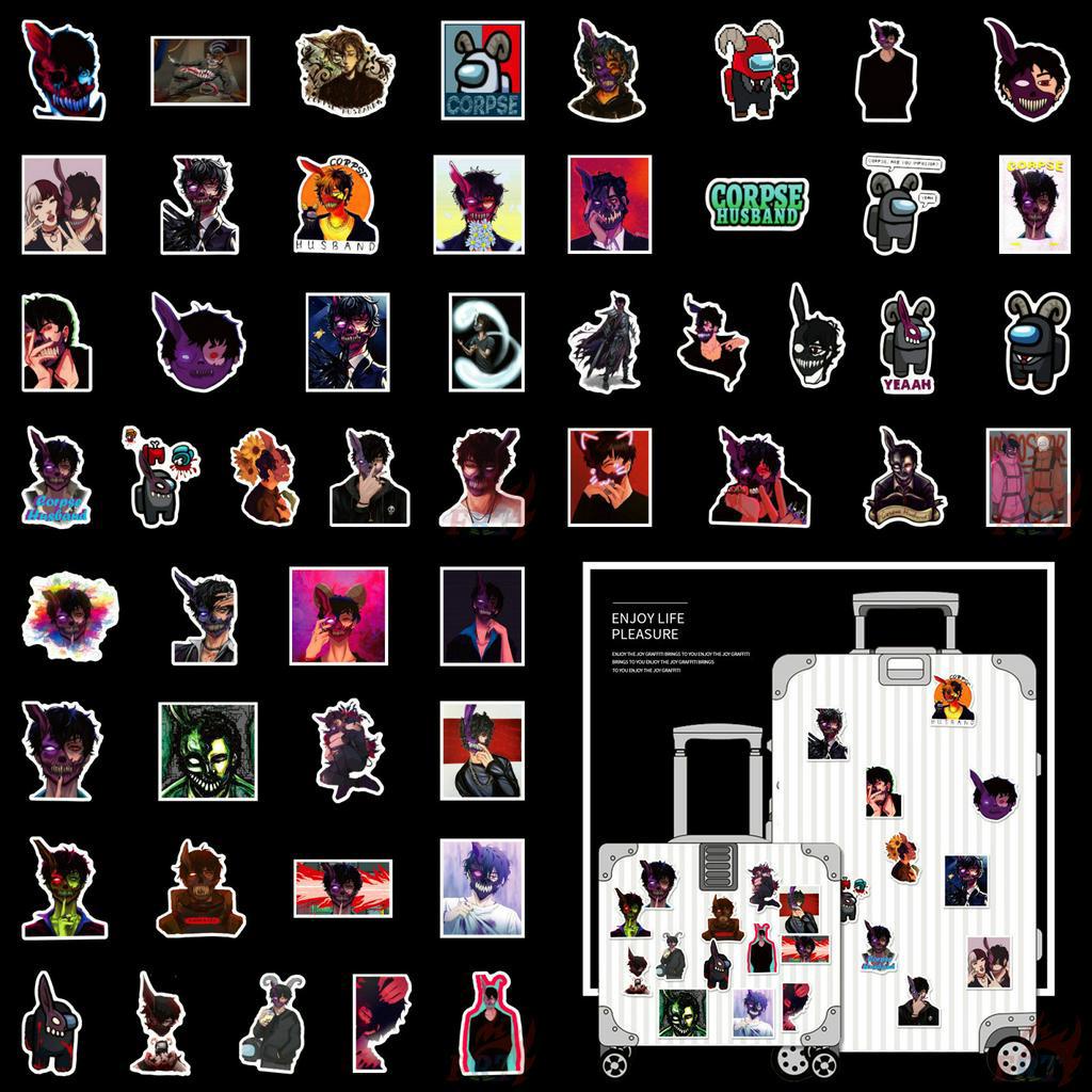 100Pcs/Set ❉ Corpse Husband Series A Stickers ❉ Anime Cartoon DIY Fashion Luggage Laptop Skateboard Decals Doodle Stickers