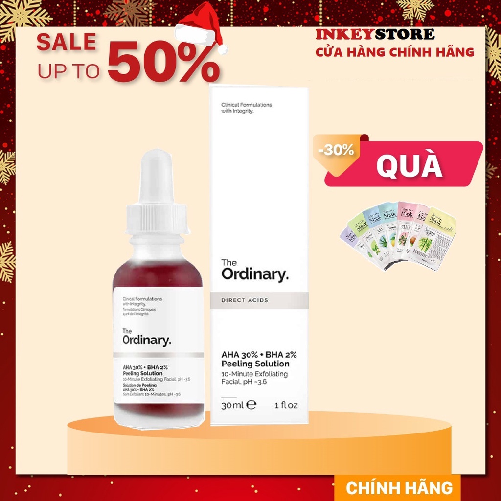 [Top Peeling] Tẩy Tế Bào Chết Mặt The Ordinary AHA 30% + BHA 2% Peeling Solution 30ml (Tặng quà)