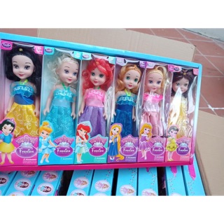 Hộp 6 con búp bê siêu đẹp cao 25cm