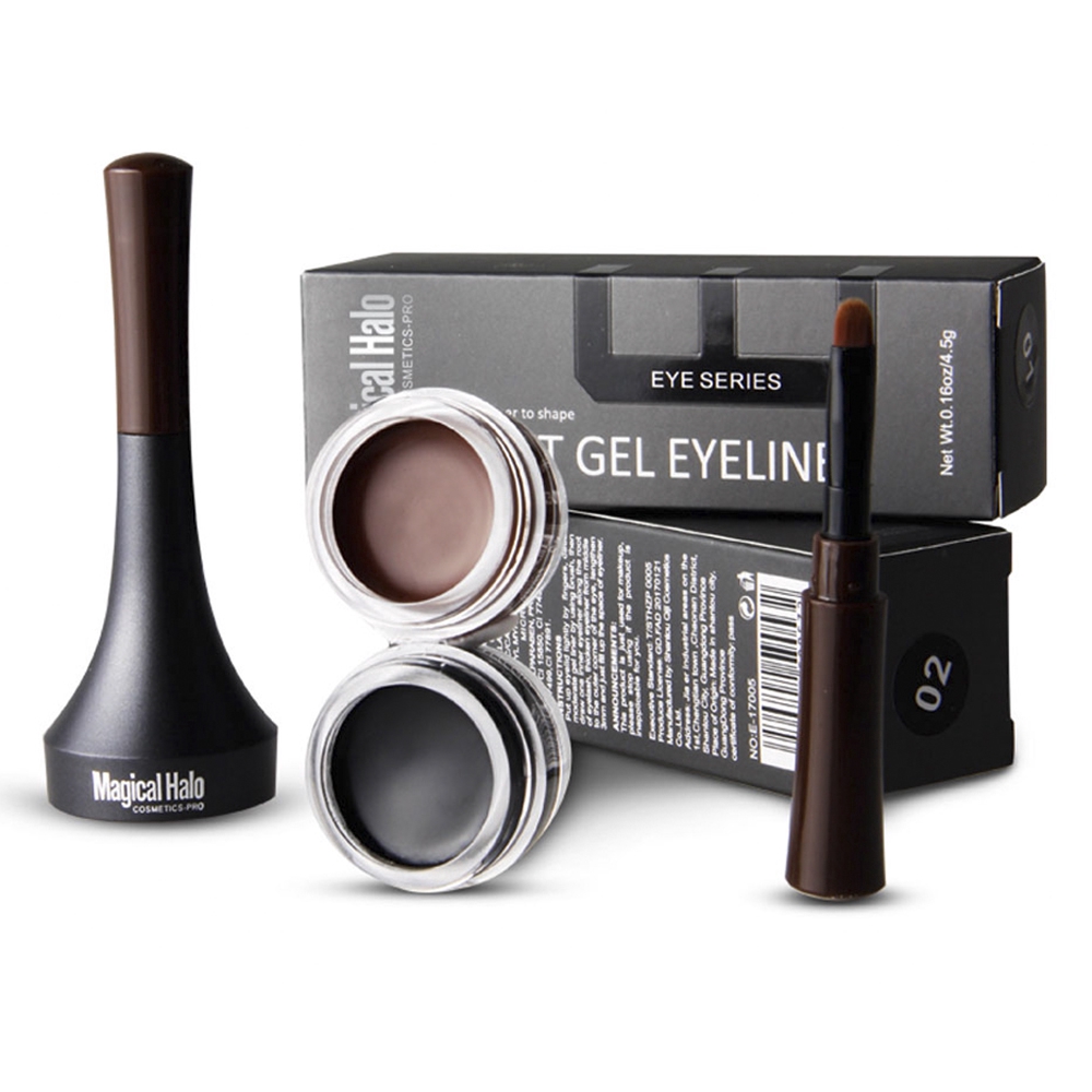 Gel kẻ mắt mềm mượt lâu trôi chống thấm nước màu nâu/đen