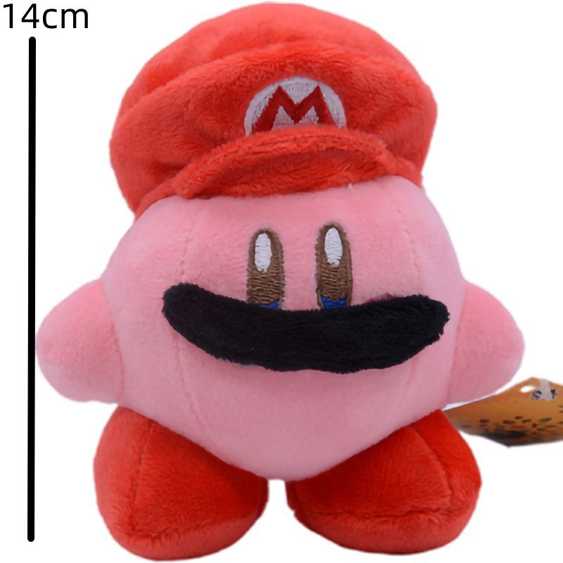 14cm new Mario Kirby Plush Toy Pendant Doll Kids Boy Girl Birthday Gift Game Decoration