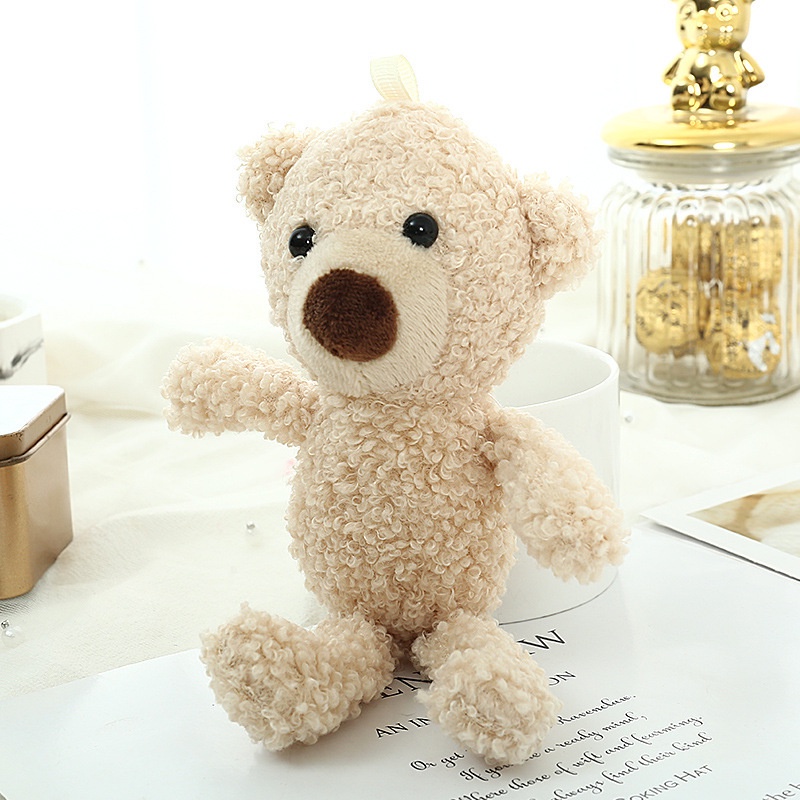1 búp bê gấu bông màu nâu nhạt siêu mềm mại cho trẻ em