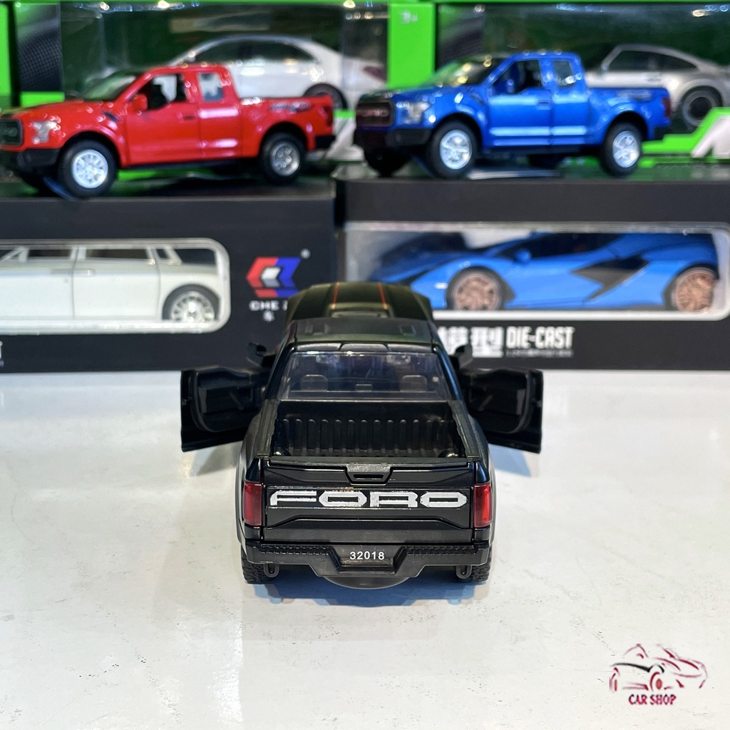 Xe mô hình bằng sắt Ford Ranger tỉ lệ 1:32 giá rẻ hãng MiniAuto màu đen