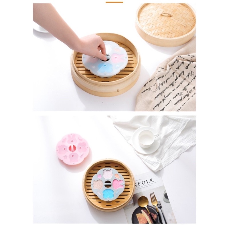 Khuôn hấp kèm nắp làm bánh, pudding, rau câu, đậu hũ non cho bé ăn dặm