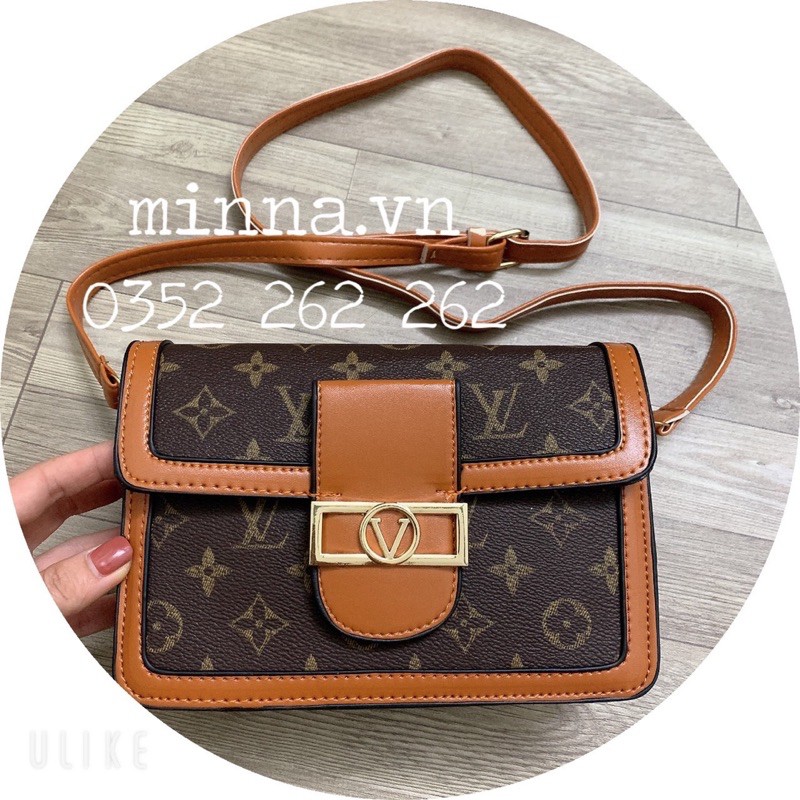 TÚI XÁCH NỮ🔥FREESHIP🔥Túi Đeo Chéo Vl Hoa Nâu Size 20 | BigBuy360 - bigbuy360.vn