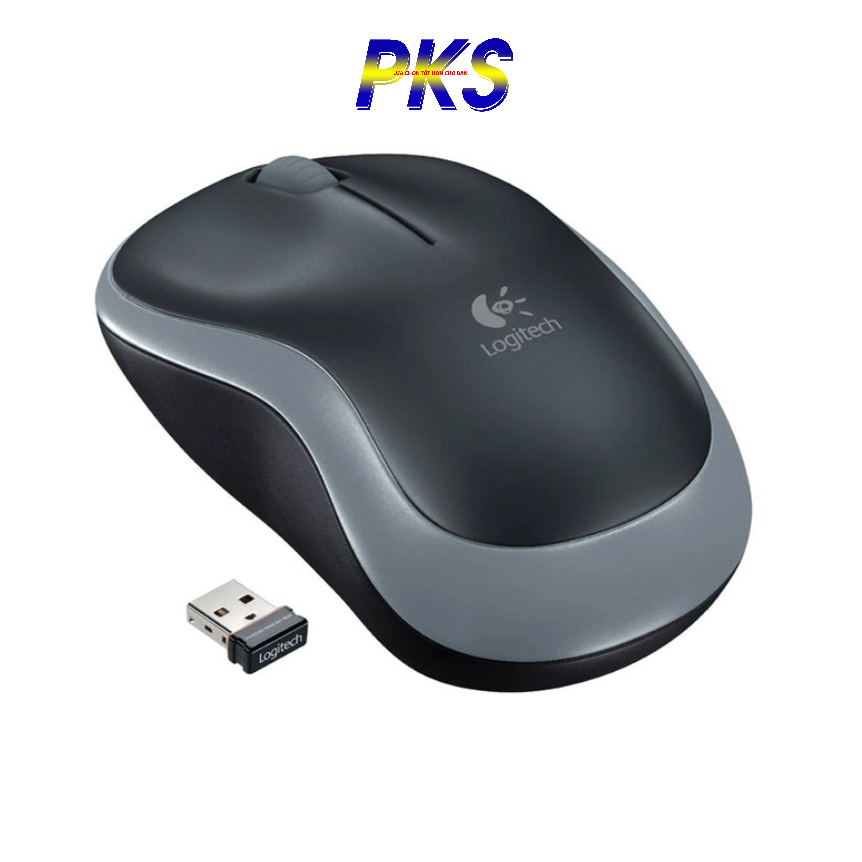 Chuột máy tính không dây Logitech M185 - Hàng chính hãng