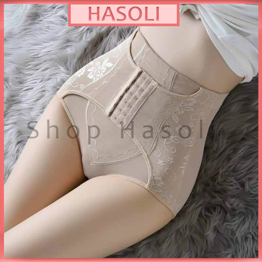 Quần Gen Nịt Bụng Cạp Cao Có Móc Cài S69
