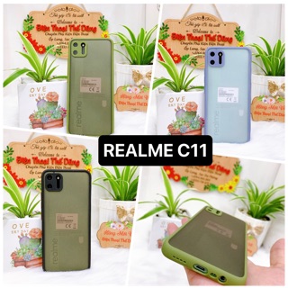Ốp viền nhám Realme C11 viền bảo vệ camera