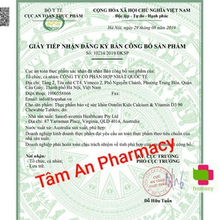 (chính hãng) Canxi D3 Ostelin Úc 130 viên