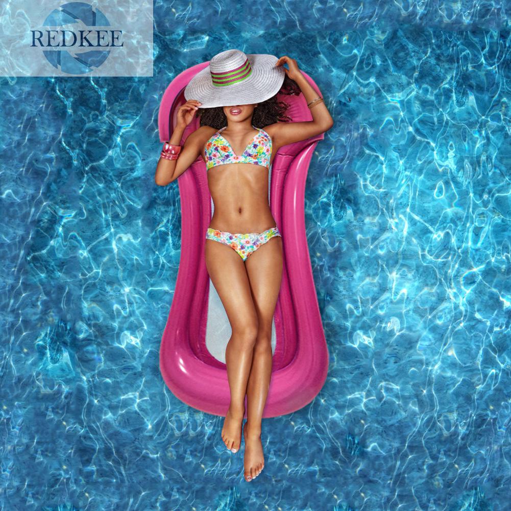 Phao Bơi Dạng Ghế Tựa Lưng Bơm Hơi Có Thể Gấp Gọn