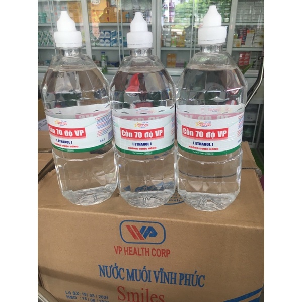 Cồn  70 độ Vĩnh Phúc chai 1000ml