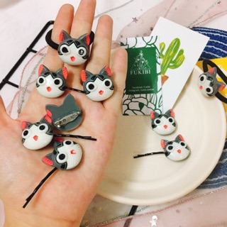 CỘT TÓC, KẸP TĂM, CÀI ÁO MÈO CHII ẢNH THẬT