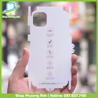 Miếng dán PPF nhám / trong suốt bảo vệ mặt lưng iPhone15 Pro Max/14 Pro Max/14 Plus/13/12/11/X/XR/XS Max/8/7/6