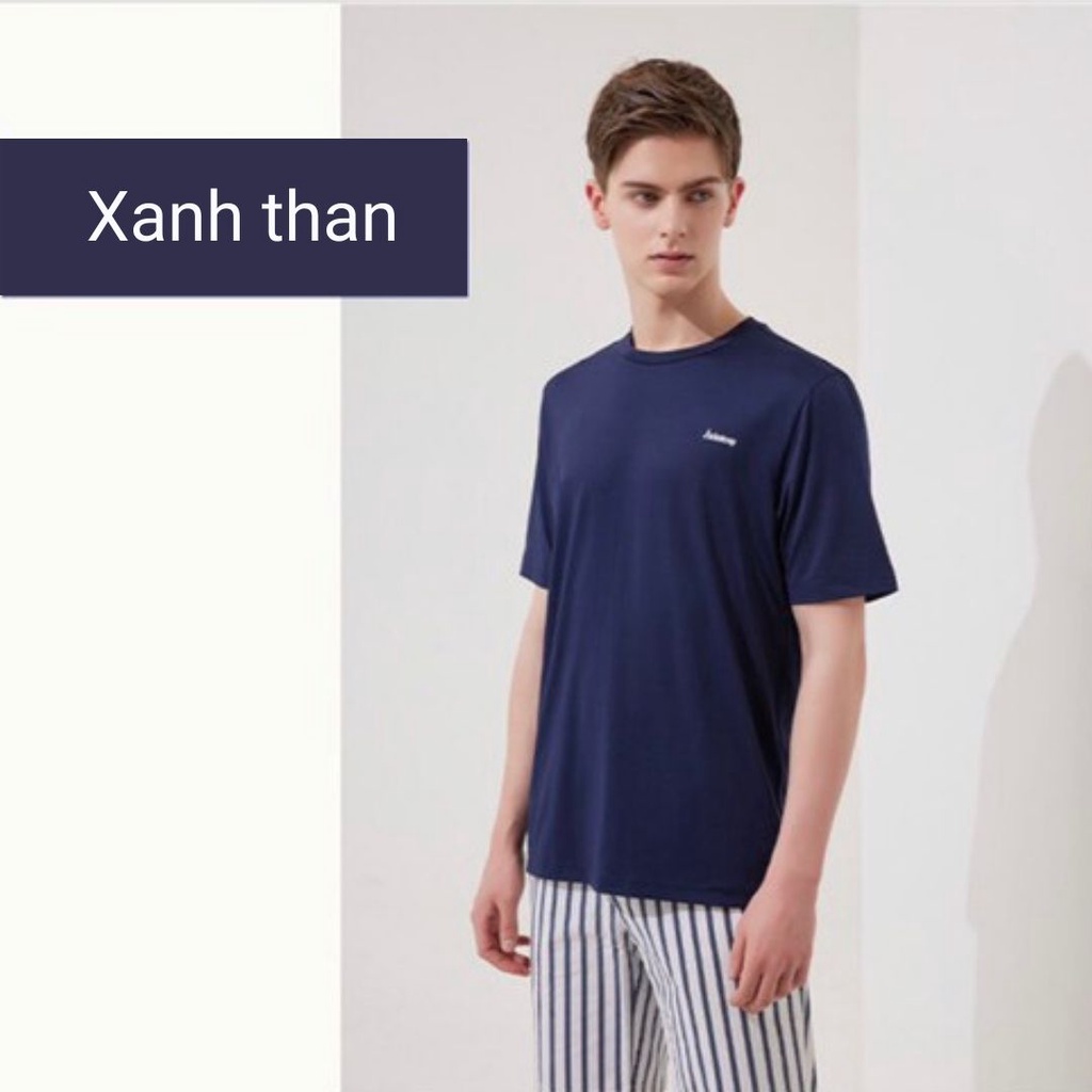 Áo thun nam áo phông cộc tay cổ tròn thể thao xuất Hàn AN225