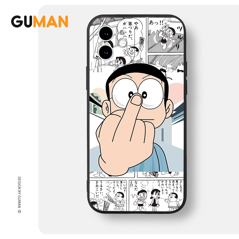 Ốp lưng GUMAN mềm chống bẩn ngộ nghĩnh dễ thương đẹp cho iPhone 14 13 12 11 Pro Max SE 2020 X XR XS 8 7 6S 6 Plus kute XYB407