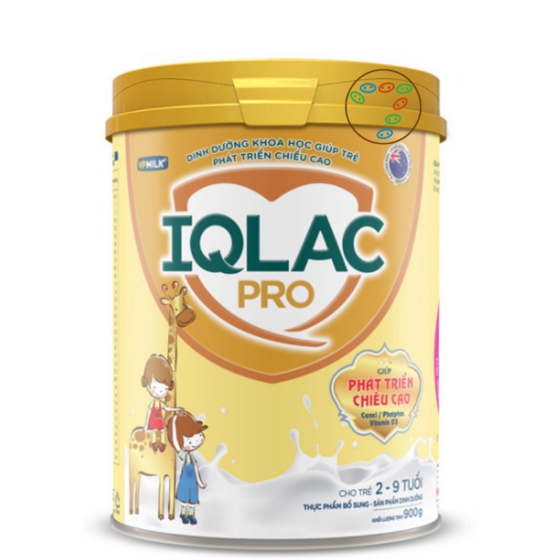 IQ LAC PRO phát triển chiều cao lon 900gr (2-9 tuổi)