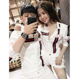 Sơ mi nam phối sọc