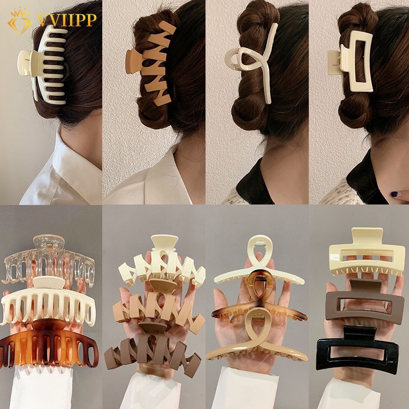 Kẹp Tóc Acrylic Hình Hoa Chéo Thời Trang Cho Nữ