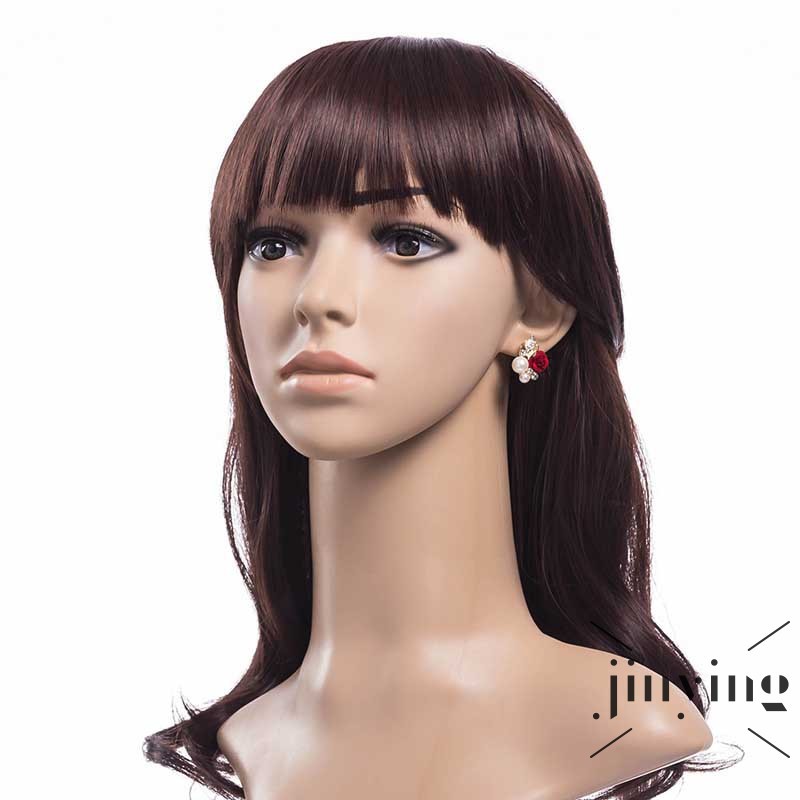 GETNOIVAS Bông tai đính hoa hồng đỏ và ngọc trai thời trang mới dành cho nữ