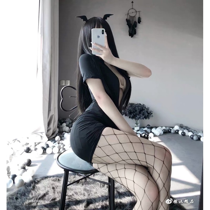 LL2254  COSPLAY NỮ ĐIỆP VIÊN GỢI CẢM (QUẦN KÉO KHÓA KHOÉT ĐŨNG) - SPY WOMAN - QUẦN KHÔNG ĐÁY • LL2254 | BigBuy360 - bigbuy360.vn