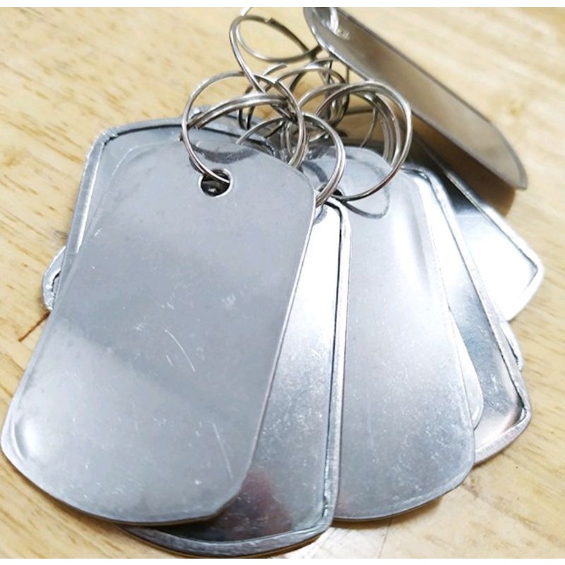 Móc khóa thẻ bài cạo gió inox tiện lợi - Đại Sỉ