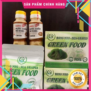 Rong nho tách nước cao cấp Green Food 1 gói 20gr, hàng công ty check mã vạch