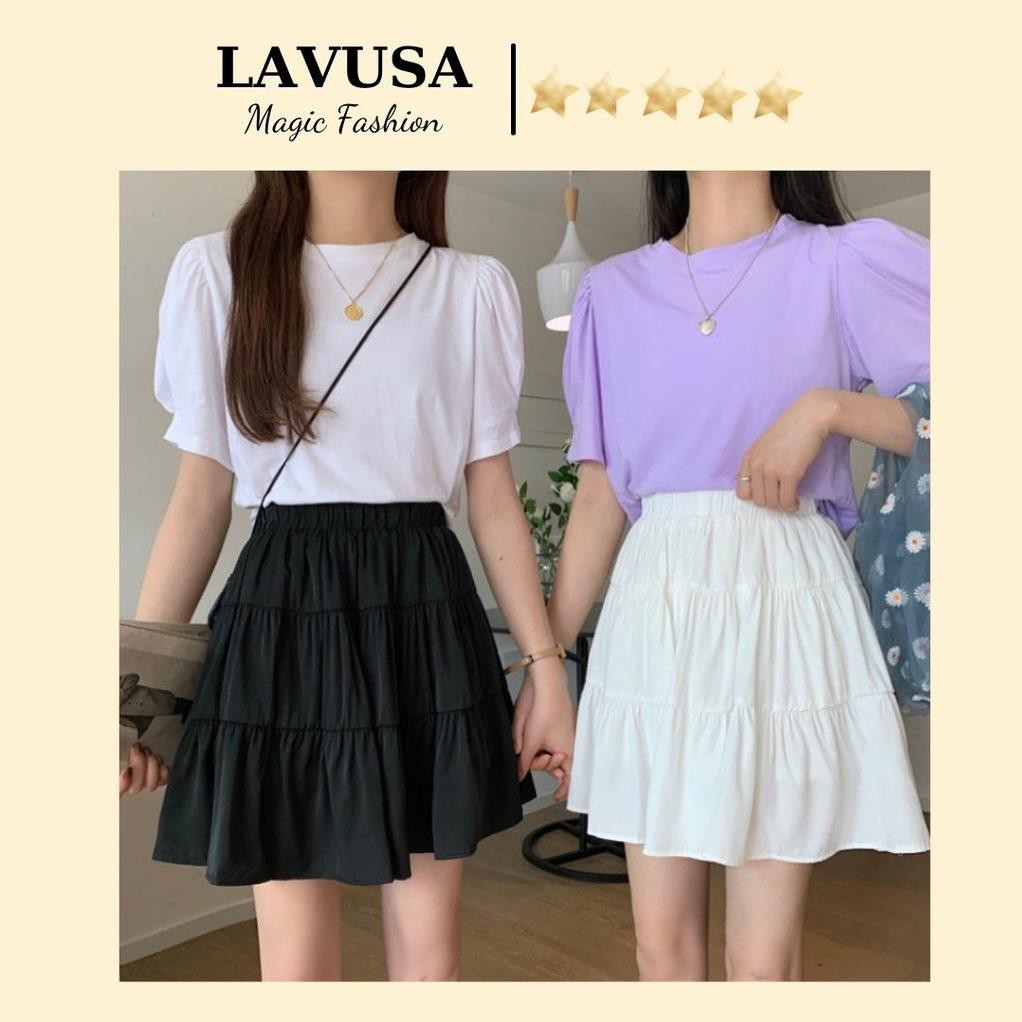 Chân Váy Xòe Tennis 3 Tầng 🦋 Đầm Nữ Ulzzang Chất Voan Kèm Lót 2 Màu LAVUSA ⚡