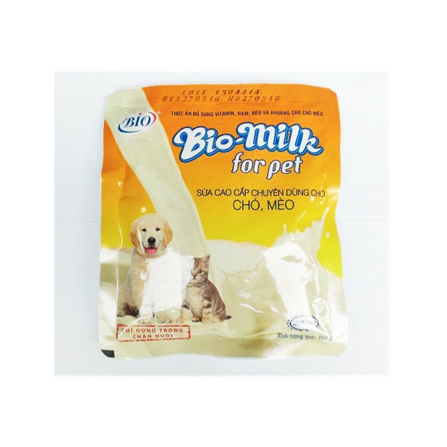 Sữa cao cấp cho chó mèo BIO MILK 100g