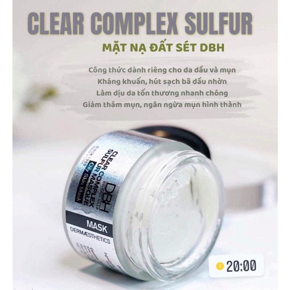 Mặt Nạ Dành Riêng Cho Da Mụn Ẩn DBH Clear Complex Sulfur Mask 30ml