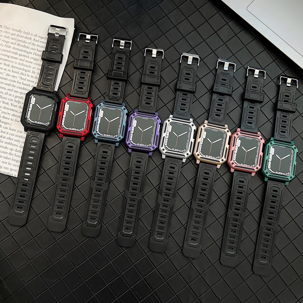 Ốp Bảo Vệ Bằng TPU Silicone Dành Cho Apple Watch 44Mm 45Mm 42Mm 40 / 38Mm iwatch Series 8 7 6 5 4 SE