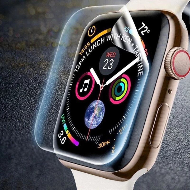 Miếng Dán Bảo Vệ Màn Hình Trong Suốt Cho Apple Watch 6 SE 5 4 40mm 44 Series 3 2 1 38MM 42MM