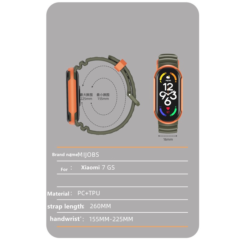Ốp Silicone Bảo Vệ Cho Vòng Đeo Tay Thông Minh Xiaomi Miband Mi Band 7