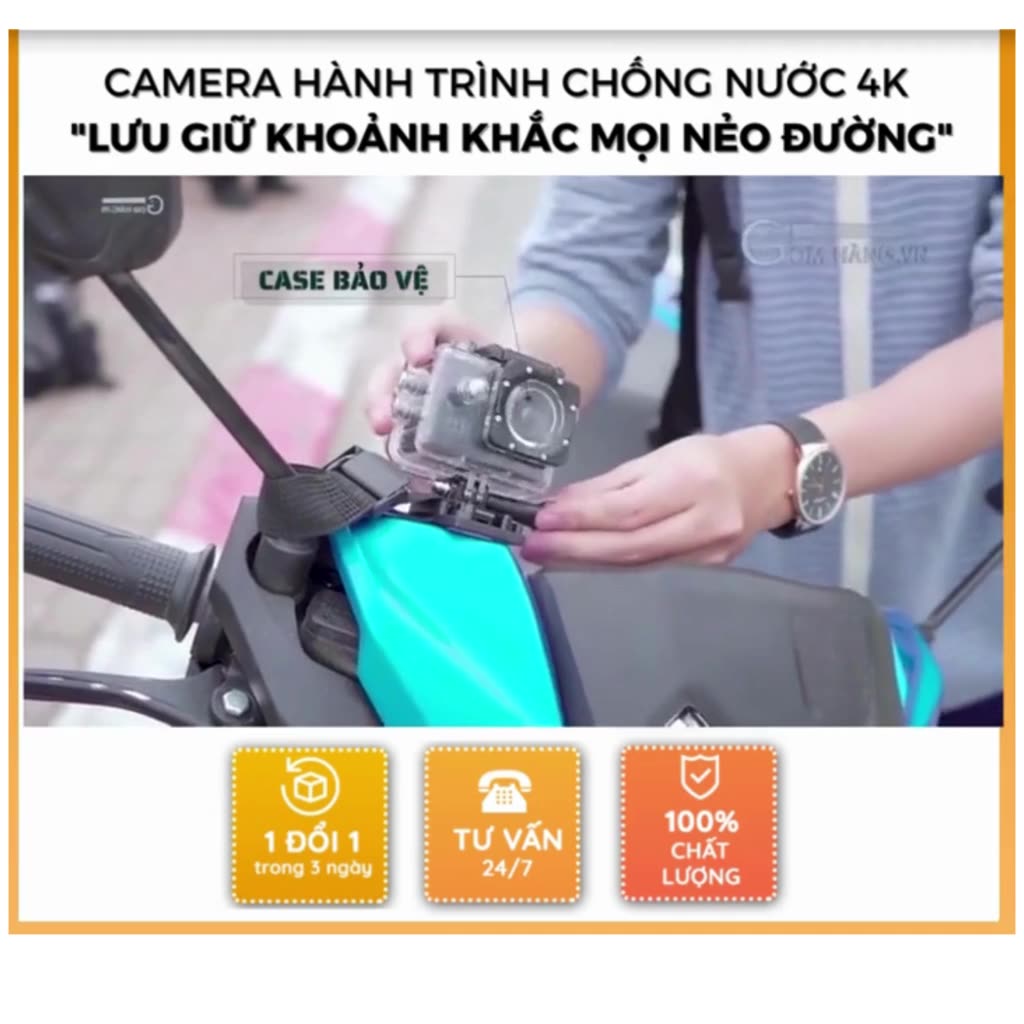 Camera hành trình chống nước chống rung 4K SPORT Ultra HD DV, kết nối wifi - CAMERA HÀNH TRÌNH XE MÁY WIFI | BigBuy360 - bigbuy360.vn