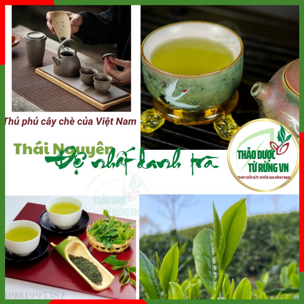 Trà Xanh Thái Nguyên Loại 1 Vị Tiền Chát Hậu Ngọt, Lá Chè Xanh Thái Nguyên Sạch An Toàn 1 Tôm 2 Lá 200gr