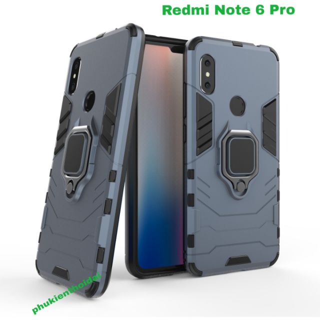 Ốp lưng Xiaomi Redmi Note 6 Pro chống sốc Iron Man Iring cao cấp