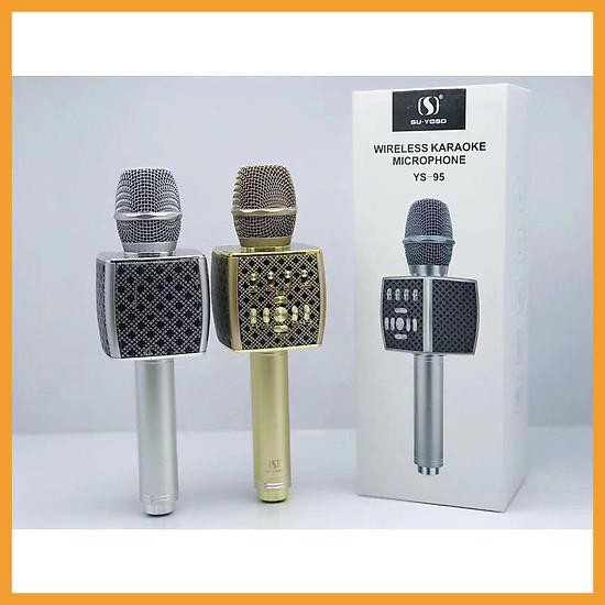 [ GIÁ GỐC ] Mic không dây Karaoke Bluetooth  YS-95 Tích Hợp Loa Bass Không Dây Dùng Hát Tại Nhà Hoặc Livetream