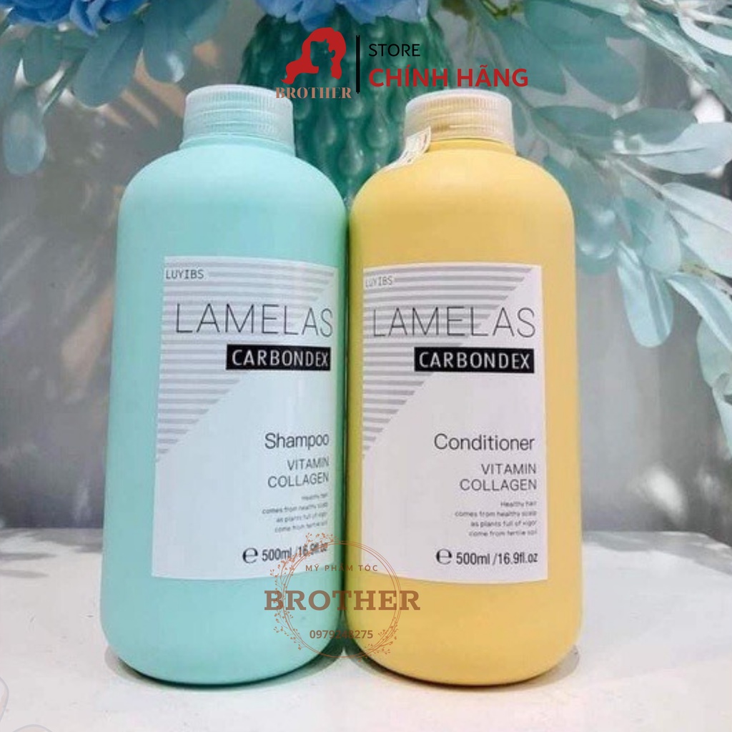 Cặp Dầu  Lamelas Carbondex 500ML – Chăm sóc tóc chuẩn Salon hàng hiệu
