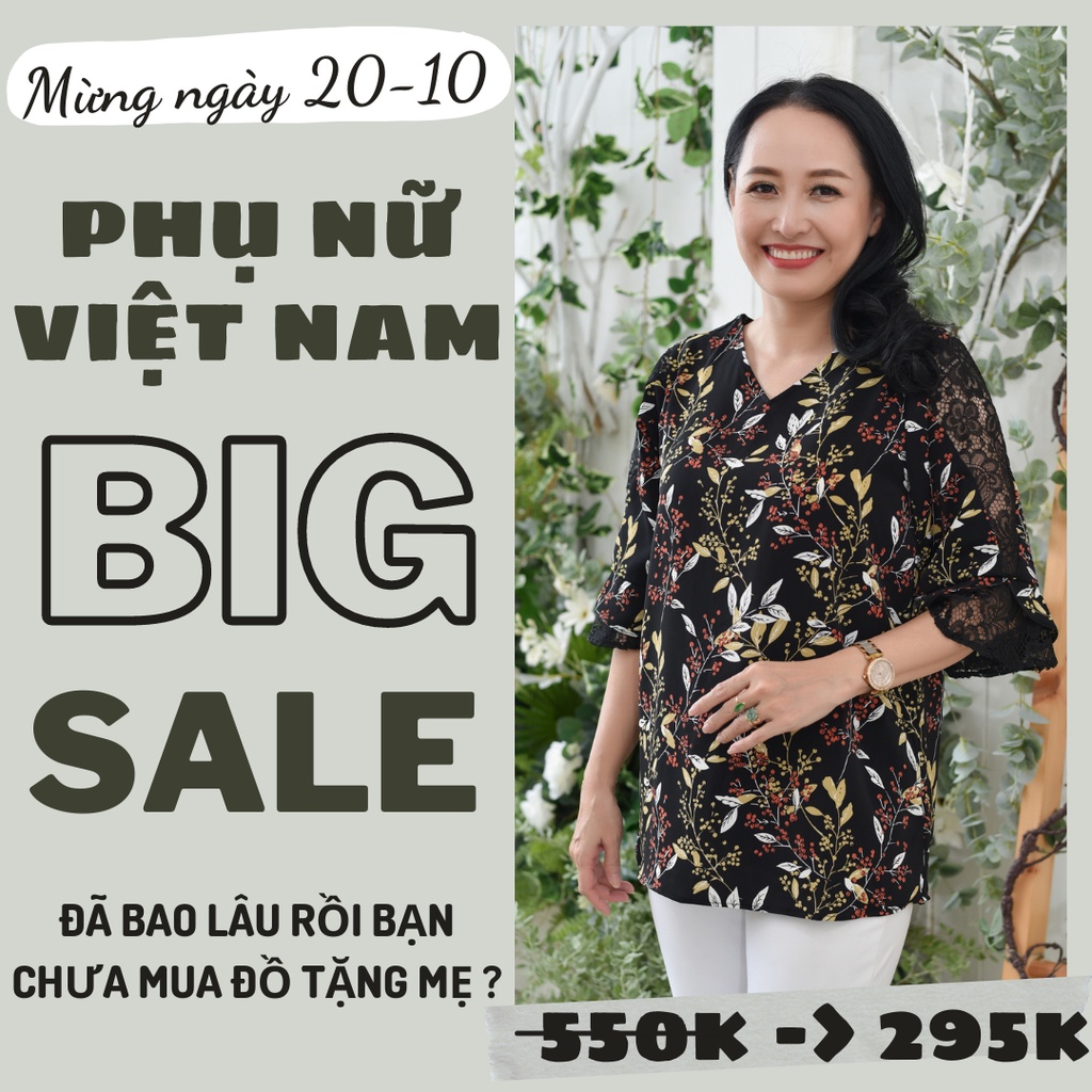 Madam Sotoni - Thời trang trung niên - Áo kiểu nữ trung niên - MGLCT122