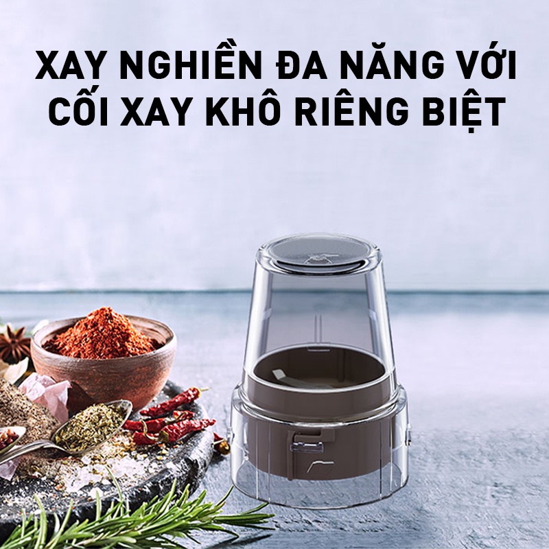 [Mã ELBAU10 giảm 10% đơn 500K] Máy xay sinh tố Panasonic MX-EX1011WRA (2 cối) - Công suất 450W - 1L - Lưỡi dao thép