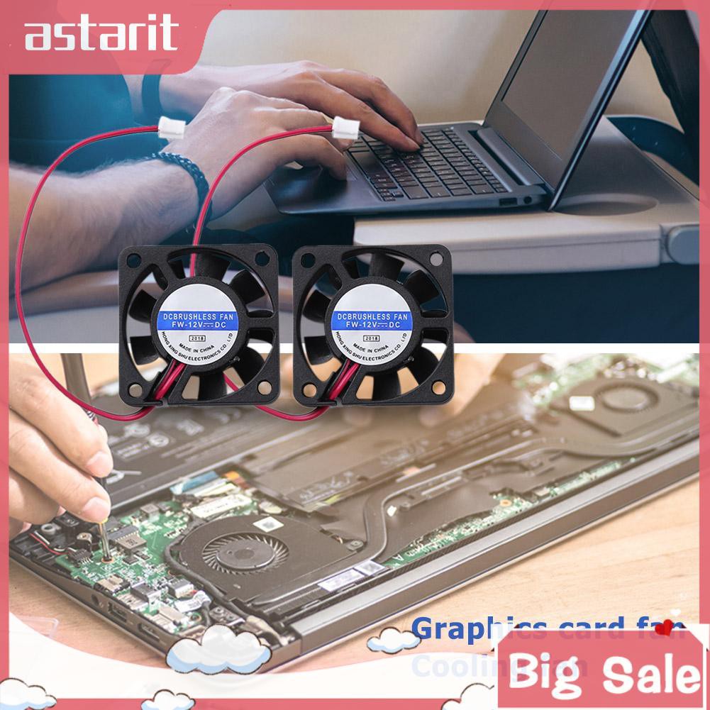 Set 2 Quạt Tản Nhiệt Không Chổi Than 4010 / 2p 4cm Mini DC Cho Card Đồ Họa CPU | BigBuy360 - bigbuy360.vn