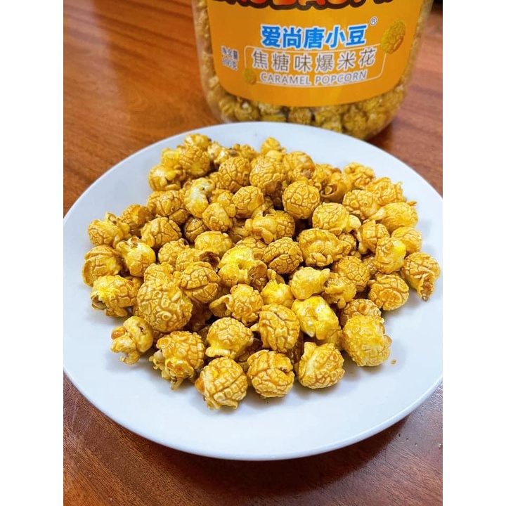 Chai Bỏng Ngô PopCorn Siêu to khổng lồ vị Caramel 1,3kg