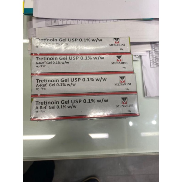 Tretinoin aret 0.1% - gel giảm mụn Ấn Độ 65K(hàng móp)