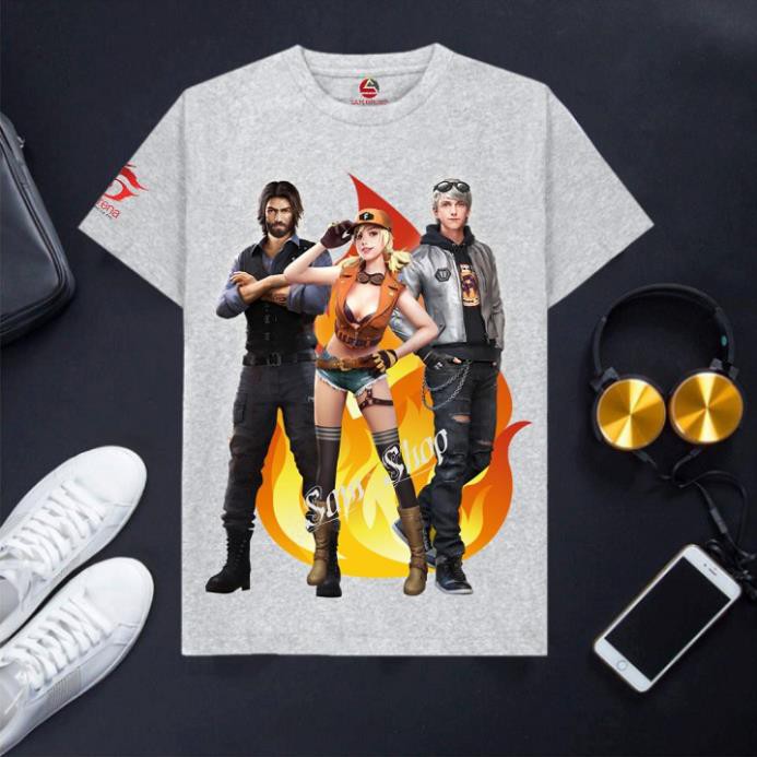 Áo Free Fire chất cực đẹp, giá rẻ siêu hot Ghép 3 cực chất